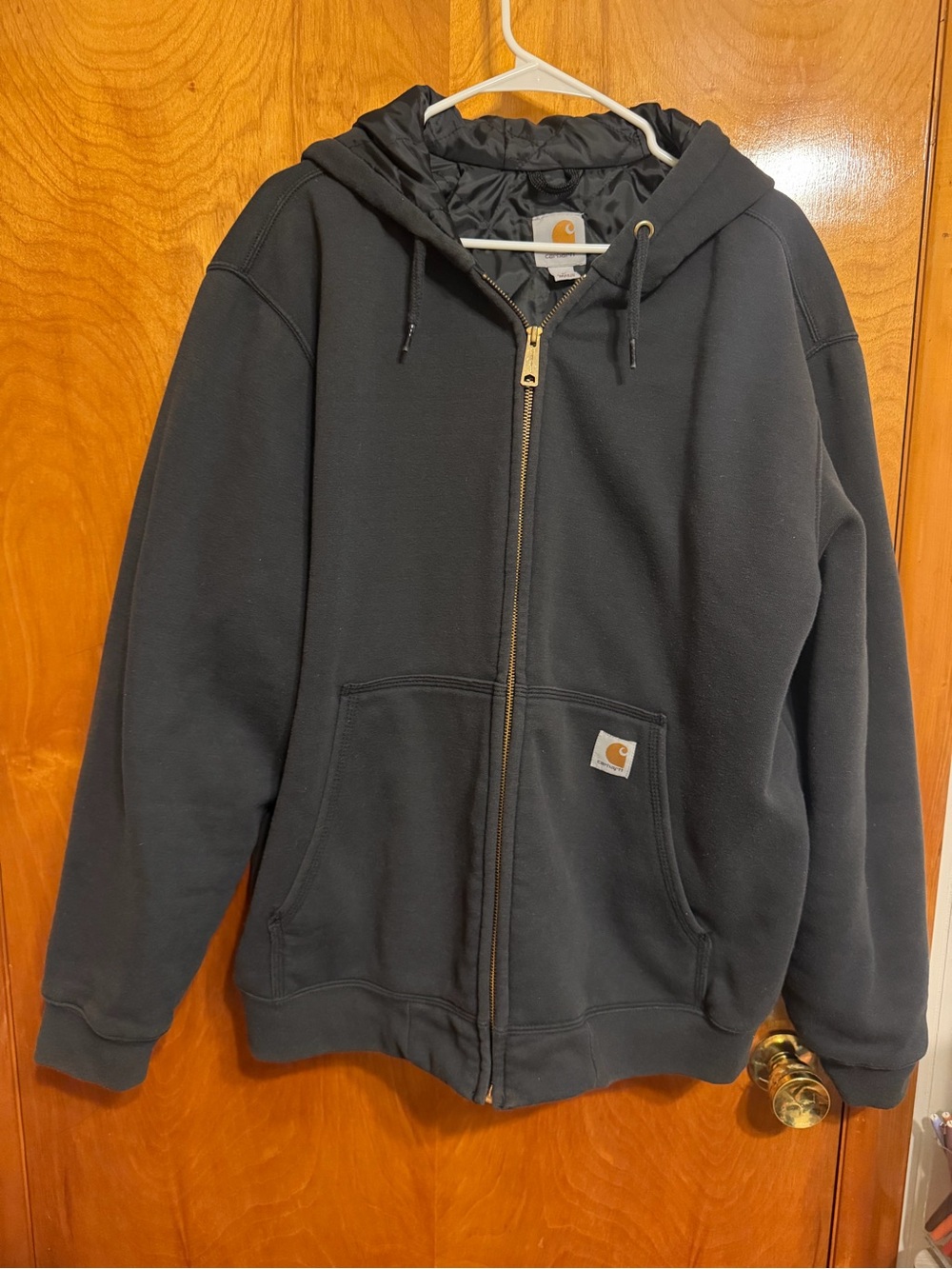 Carhartt Rain Defender Black Hooded Full-Zip Jacket